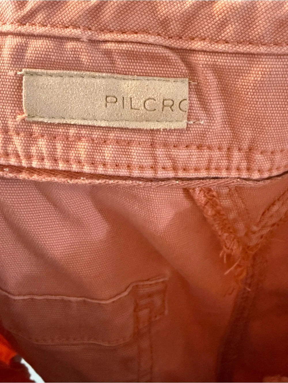 Pilcro Coral Button-Front Jean Shorts, 27” waist - Picture 3 of 9